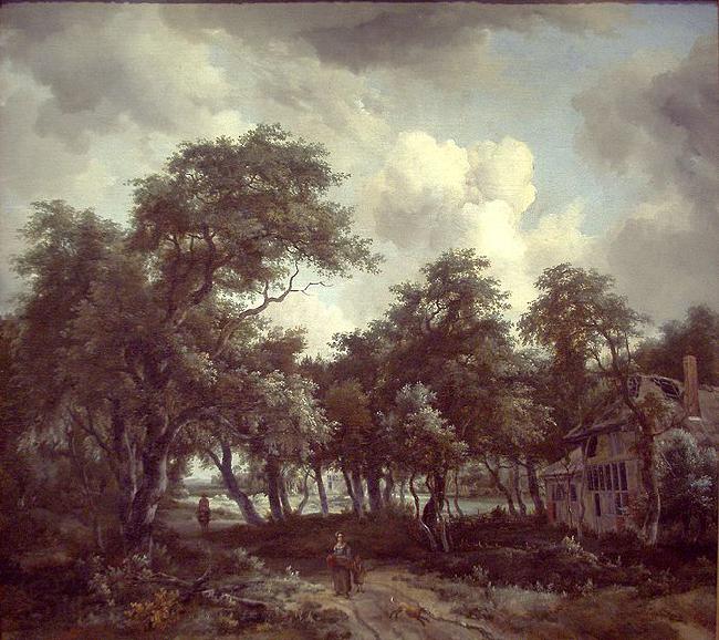 Meindert Hobbema Hut among Trees Norge oil painting art